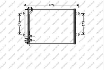 Prasco VG054C001 - Конденсатор кондиционера abcparts.ee
