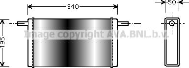 Prasco VN6068 - Теплообменник, отопление салона abcparts.ee