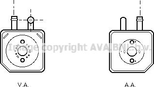 Prasco VN3082 - Масляный радиатор, двигательное масло abcparts.ee