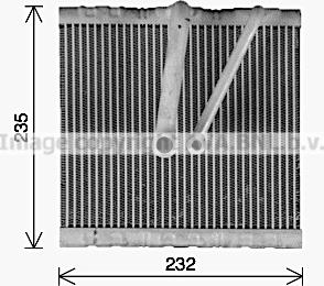 Prasco VNV425 - Испаритель, кондиционер abcparts.ee