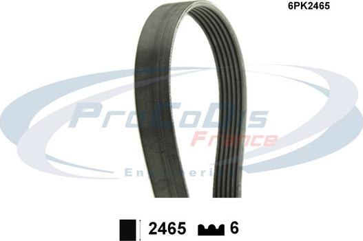 Procodis France 6PK2465 - Поликлиновой ремень abcparts.ee