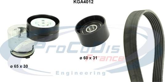 Procodis France KGA4012 - Поликлиновый ременный комплект abcparts.ee