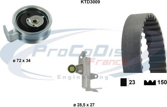 Procodis France KTD3009 - Комплект зубчатого ремня ГРМ abcparts.ee
