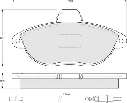 Procodis France PF1335 - Тормозные колодки, дисковые, комплект abcparts.ee