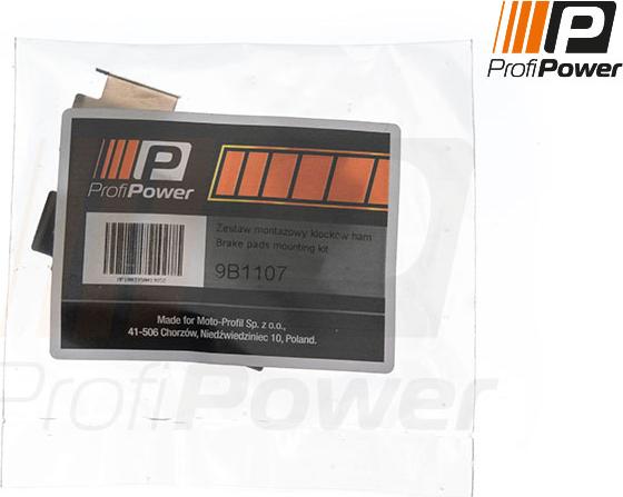 ProfiPower 9B1107 - Комплектующие для колодок дискового тормоза abcparts.ee