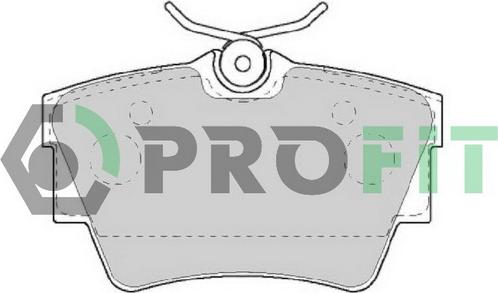 Profit 5000-1516 - Тормозные колодки, дисковые, комплект abcparts.ee