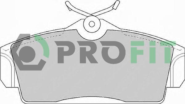 Profit 5000-1096 - Тормозные колодки, дисковые, комплект abcparts.ee