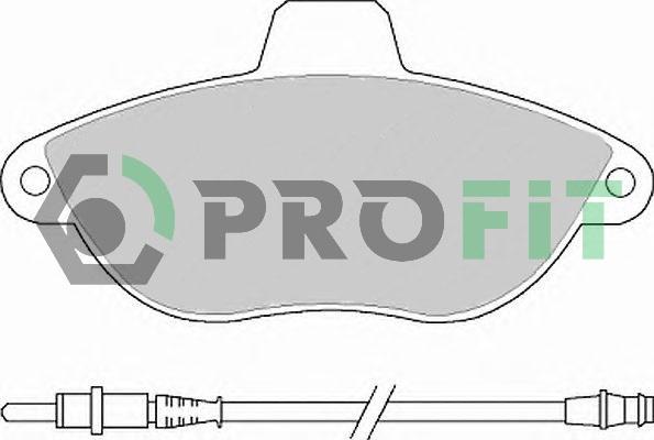 Profit 5000-1002 C - Тормозные колодки, дисковые, комплект abcparts.ee