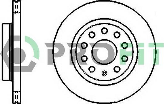 Profit 5010-1504 - Тормозной диск abcparts.ee