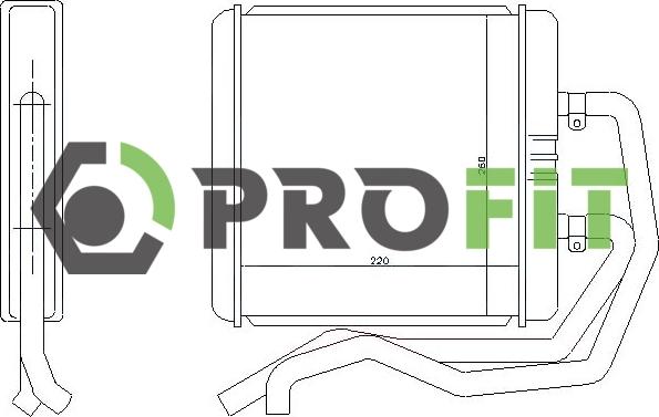 Profit 1760-0098 - Теплообменник, отопление салона abcparts.ee