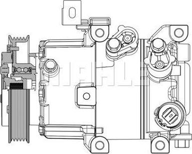 PSH 090.255.009.310 - Компрессор кондиционера abcparts.ee