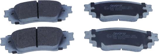QUARO QP6279 - Тормозные колодки, дисковые, комплект abcparts.ee