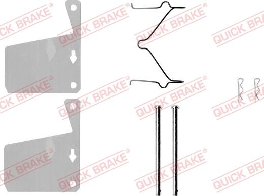 QUICK BRAKE 109-0960-1 - Комплектующие для колодок дискового тормоза abcparts.ee