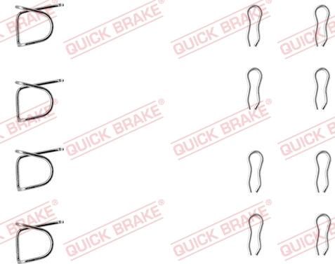 QUICK BRAKE 1090939 - Комплектующие для колодок дискового тормоза abcparts.ee
