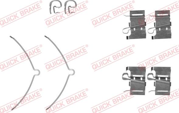 QUICK BRAKE 109-0001R-1 - Комплектующие для колодок дискового тормоза abcparts.ee