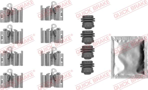 QUICK BRAKE 1090015 - Комплектующие для колодок дискового тормоза abcparts.ee