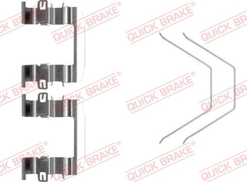 QUICK BRAKE 109-0016-1 - Комплектующие для колодок дискового тормоза abcparts.ee