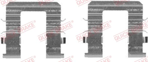 QUICK BRAKE 109-0074R-1 - Комплектующие для колодок дискового тормоза abcparts.ee