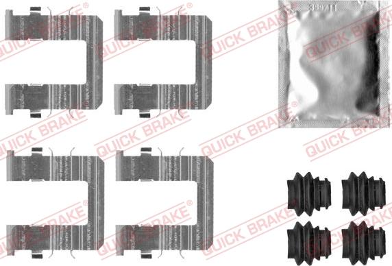 QUICK BRAKE 1090074 - Комплектующие для колодок дискового тормоза abcparts.ee