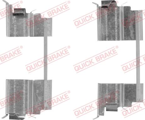QUICK BRAKE 109-0077-1 - Комплектующие для колодок дискового тормоза abcparts.ee