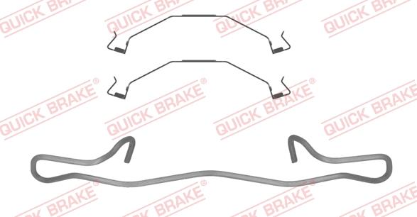 QUICK BRAKE 109-0145R-1 - Комплектующие для колодок дискового тормоза abcparts.ee