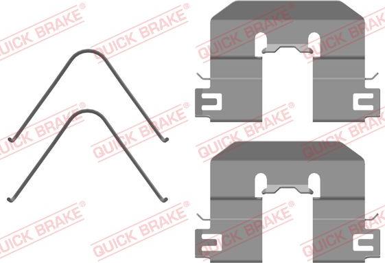 QUICK BRAKE 109-0104R-1 - Комплектующие для колодок дискового тормоза abcparts.ee