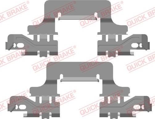QUICK BRAKE 109-0129R-1 - Комплектующие для колодок дискового тормоза abcparts.ee