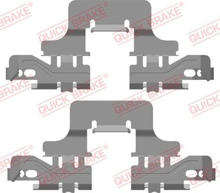QUICK BRAKE 109-0128R-1 - Комплектующие для колодок дискового тормоза abcparts.ee