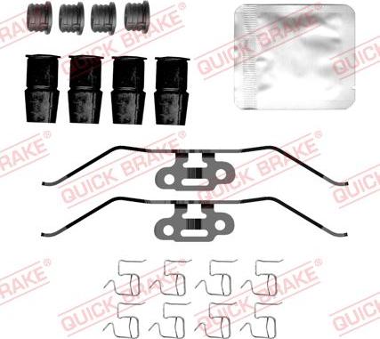 QUICK BRAKE 109-0202 - Комплектующие для колодок дискового тормоза abcparts.ee