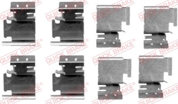 QUICK BRAKE 1091298 - Комплектующие для колодок дискового тормоза abcparts.ee