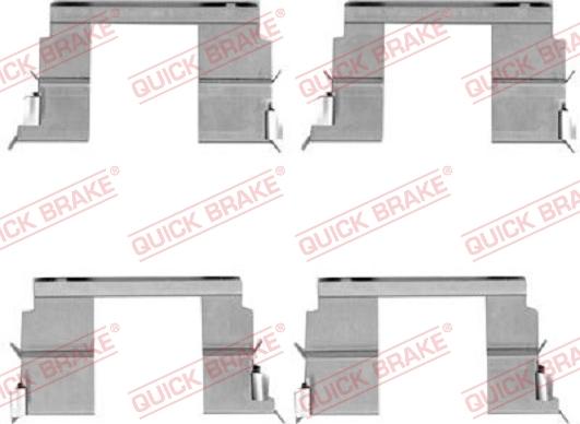 QUICK BRAKE 1091783 - Комплектующие для колодок дискового тормоза abcparts.ee