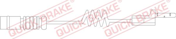 QUICK BRAKE WS 0168 A - Сигнализатор, износ тормозных колодок abcparts.ee