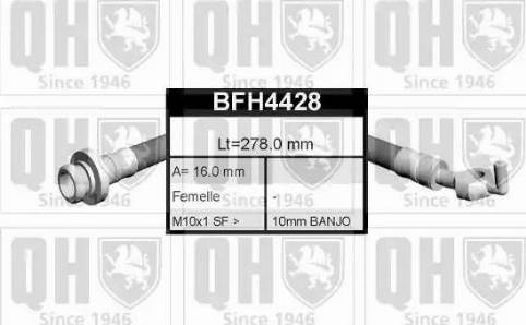 Quinton Hazell BFH4428 - Тормозной шланг abcparts.ee