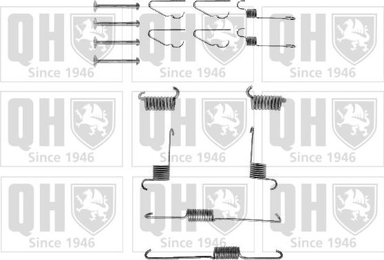 Quinton Hazell BFK267 - Комплектующие, барабанный тормозной механизм abcparts.ee