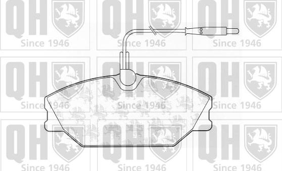 Quinton Hazell BP605 - Тормозные колодки, дисковые, комплект abcparts.ee