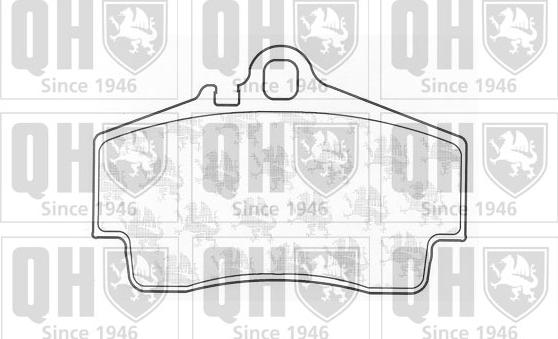 Quinton Hazell BP1190 - Тормозные колодки, дисковые, комплект abcparts.ee