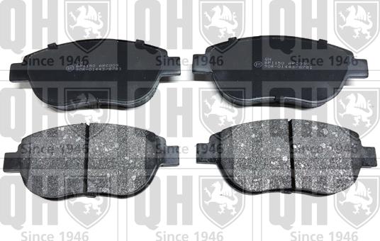 Quinton Hazell BP1150 - Тормозные колодки, дисковые, комплект abcparts.ee