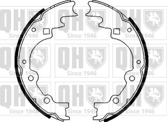 Quinton Hazell BS817 - Комплект тормозных колодок, барабанные abcparts.ee