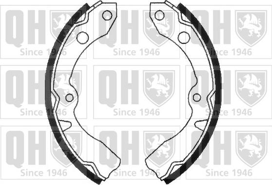 Quinton Hazell BS872 - Комплект тормозных колодок, барабанные abcparts.ee