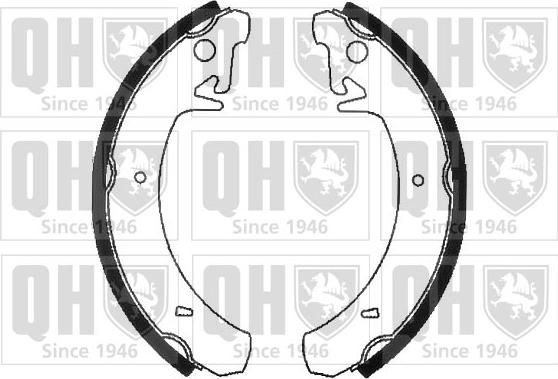 Quinton Hazell BS776 - Комплект тормозных колодок, барабанные abcparts.ee