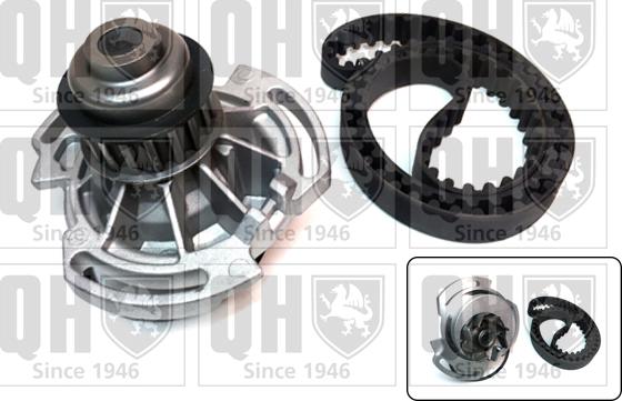 Quinton Hazell QBPK9059 - Водяной насос + комплект зубчатого ремня ГРМ abcparts.ee