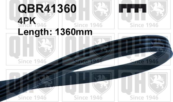 Quinton Hazell QBR41360 - Поликлиновой ремень abcparts.ee