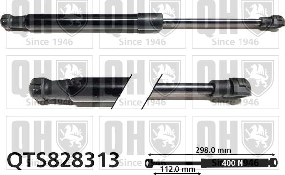 Quinton Hazell QTS828313 - Газовая пружина, капот abcparts.ee
