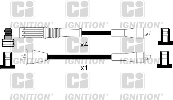 Quinton Hazell XC368 - Комплект проводов зажигания abcparts.ee