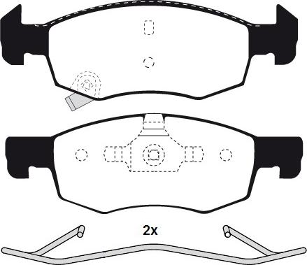Raicam RA.0130.0K1 - Тормозные колодки, дисковые, комплект abcparts.ee