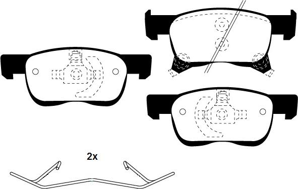 Raicam RA.0120.0K1 - Тормозные колодки, дисковые, комплект abcparts.ee
