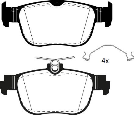 Raicam RA.1279.0 - Тормозные колодки, дисковые, комплект abcparts.ee