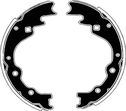 Raicam RA25450 - Комплект тормозных колодок, барабанные abcparts.ee