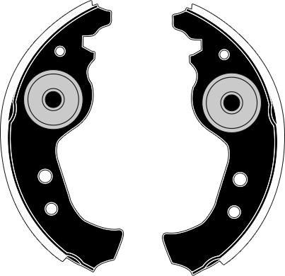 Raicam RA20890 - Комплект тормозных колодок, барабанные abcparts.ee