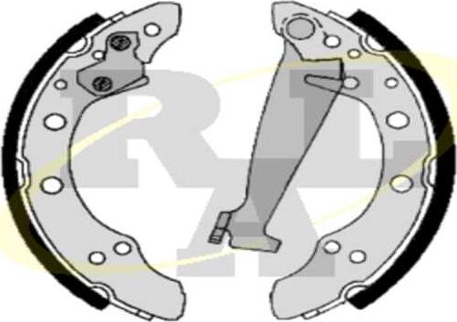 RAL-SA RR96830 - Комплект тормозных колодок, барабанные abcparts.ee